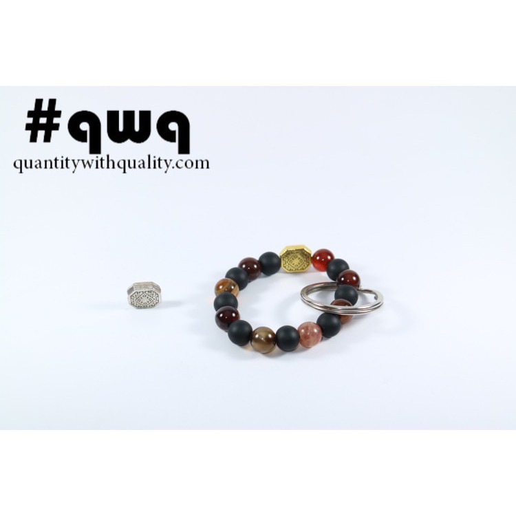 gantungan kunci Signature KeyChain Blackstone Agate suvenir souvenir