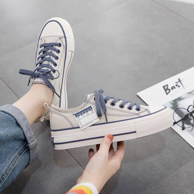 2357 Sepatu Wanita Kanvas Import Original Sneakers Canvas Murah