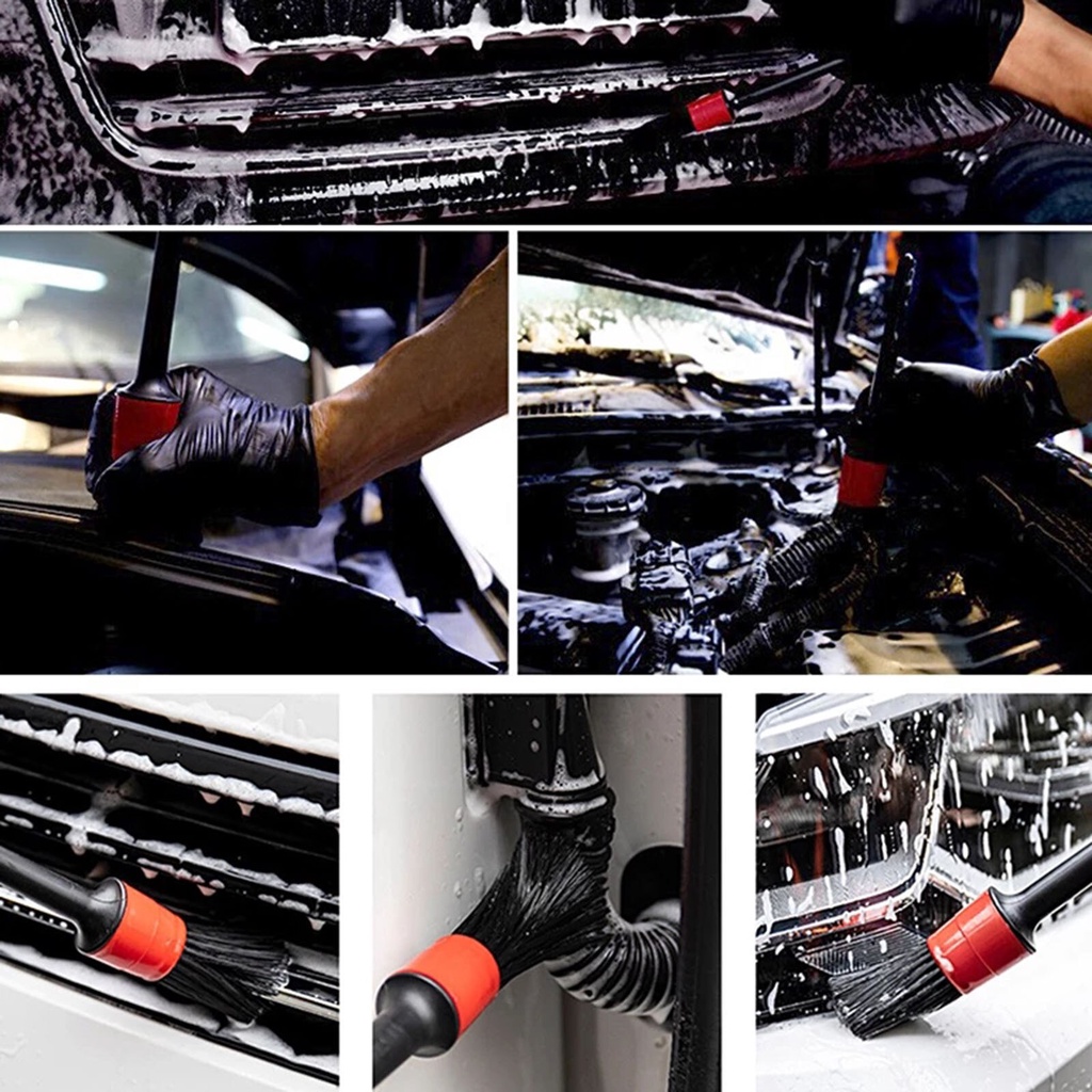 Sikat Kuas Detailing 5 pcs Detailing Brush Set 5 in 1 Pembersih Mobil