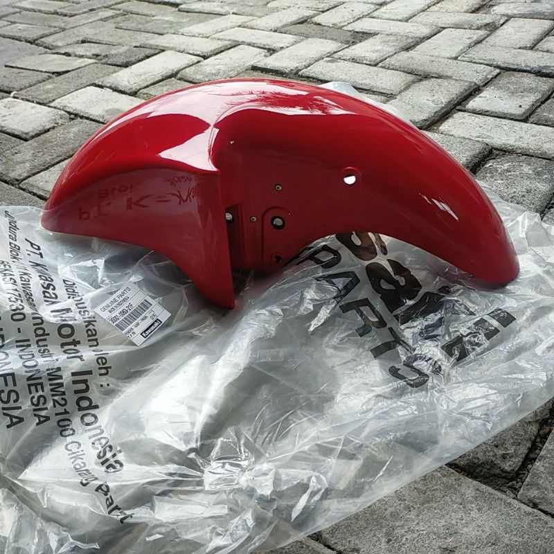 Slebor depan Ninja R SS merah original Kawasaki KGP 35001-0063-21F