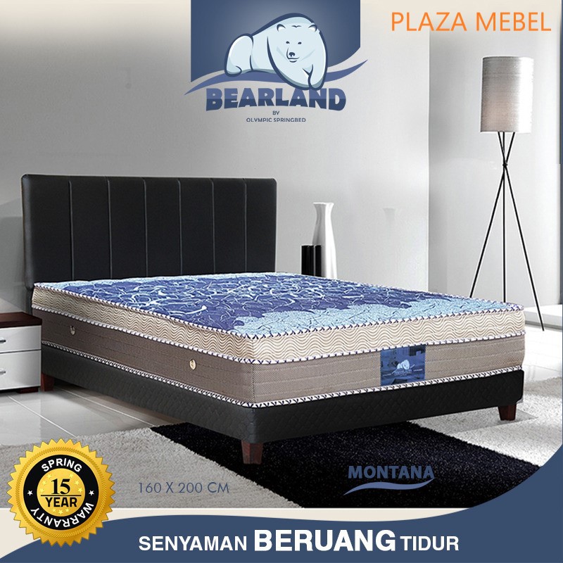 SET Kasur Spring Bed Bearland Montana Olympic springbed 120 - 180 FULLSET