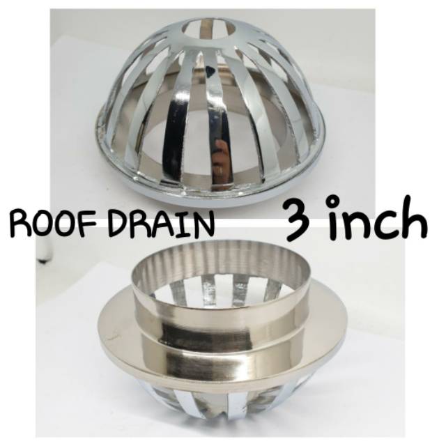 roof drain / saringan talang 3in kuningan