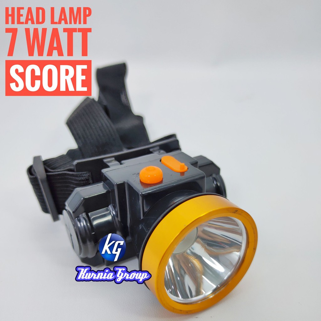 SENTER KEPALA 15W SINAR KUNING dan PUTIH CHARGER HEAD LAMP 15WATT LITHIUM BATTERY HEAD LIGHT WARM BERBURU BELOR BATRE KEPALA HEADLAMP SEVEN