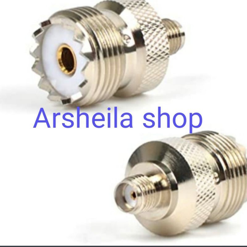 Adapter Sambungan konektor HT female to pl female untuk antena base telexs