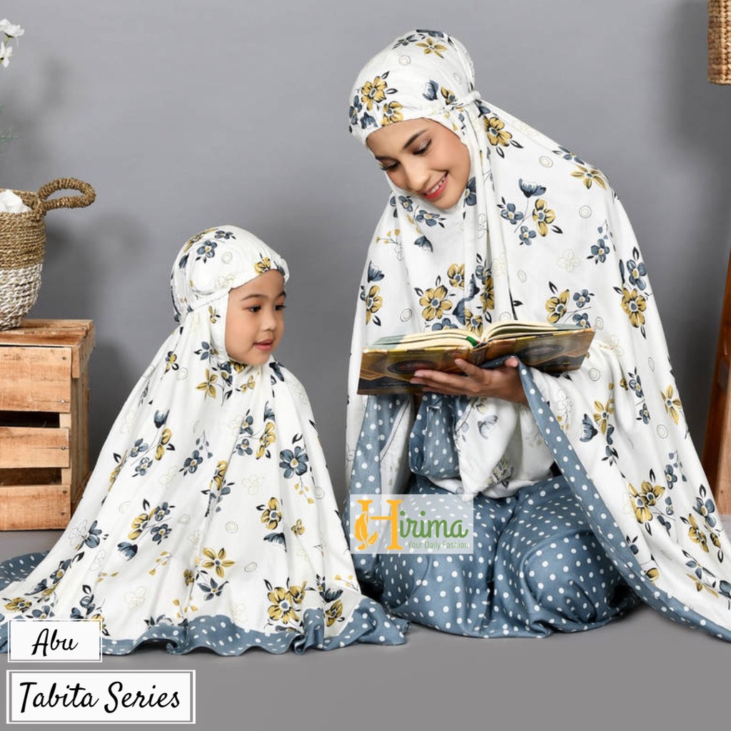 mukena bahan katun rayon adem dewasa dan anak bisa couple