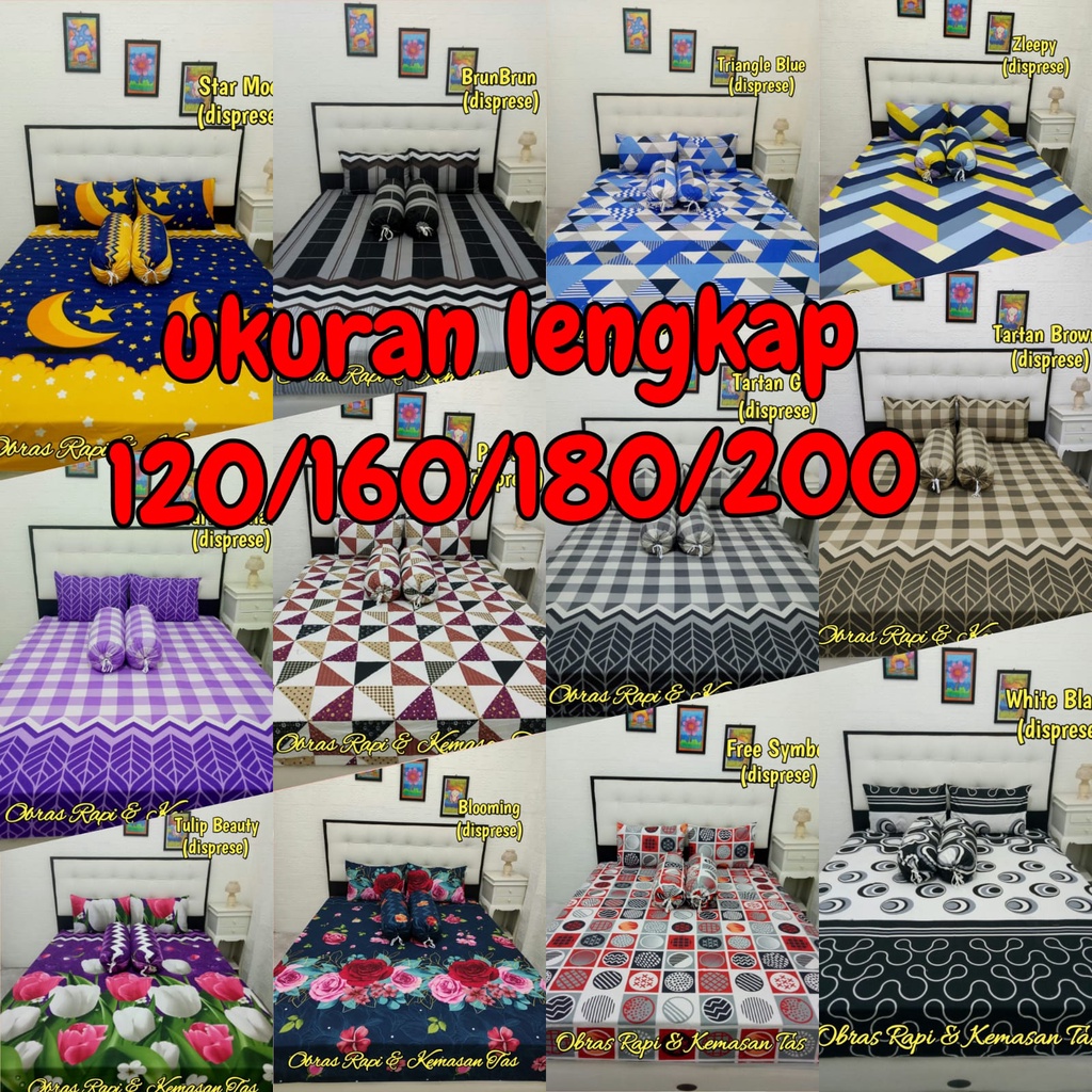 Sprei Motif Sprei Homemade Sprei Karakter 120x200 160x200 180x200 200x200