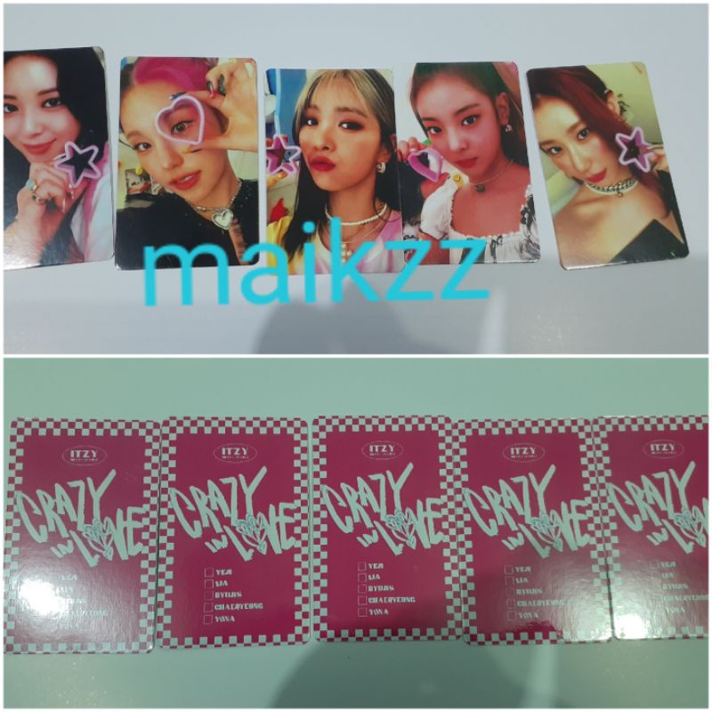 Itzy Crazy In Love Photocard Kpop