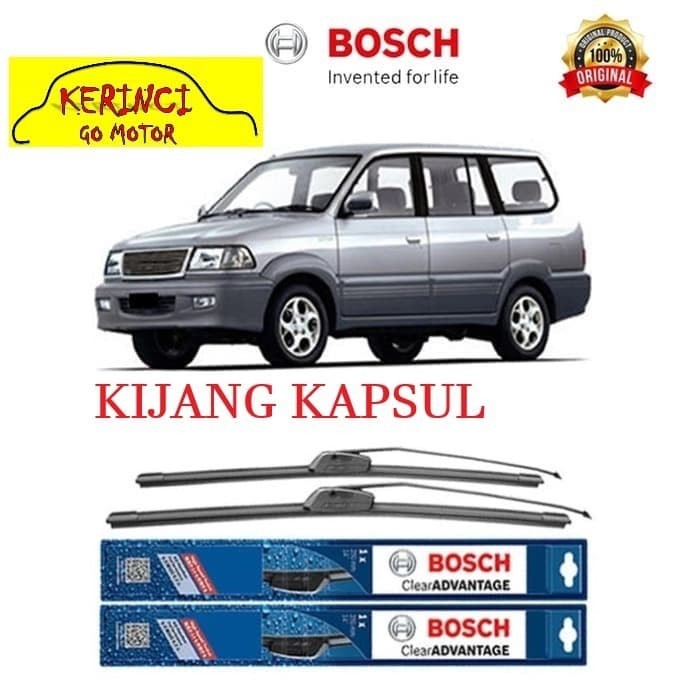 WIPER BOSCH CLEAR ADVANTAGE TOYOTA KIJANG KAPSUL 18&quot; &amp; 18&quot; SEPASANG