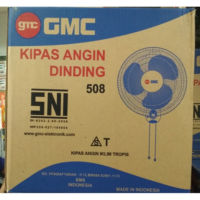 KIPAS ANGIN DINDING GMC 508 WALL FAN 16 INCH KIPAS ANGIN TEMBOK 16 INCH