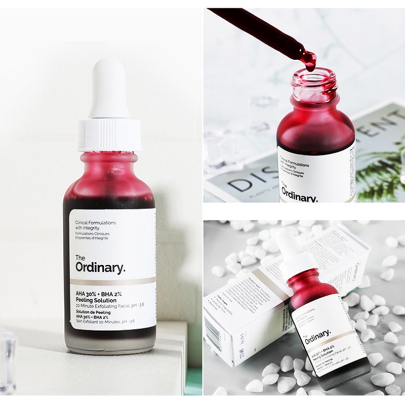 The Ordinary AHA 30% + BHA 2% Peeling Solution Anti Acne Pore Reducer Exfoliating Acne Scars Facial Mask 30ml