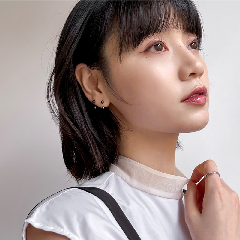 We Flower 1 Pasang Anting Tusuk Sterling Silver 925 Desain Bola Kecil Untuk Pria / Wanita