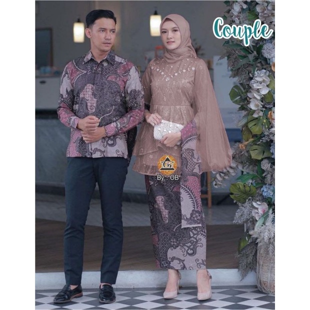 MEGAN SERIES COUPLE ( LYLAAC ) KEBAYA MODERN SET COUPLE KEBAYA BROKAT