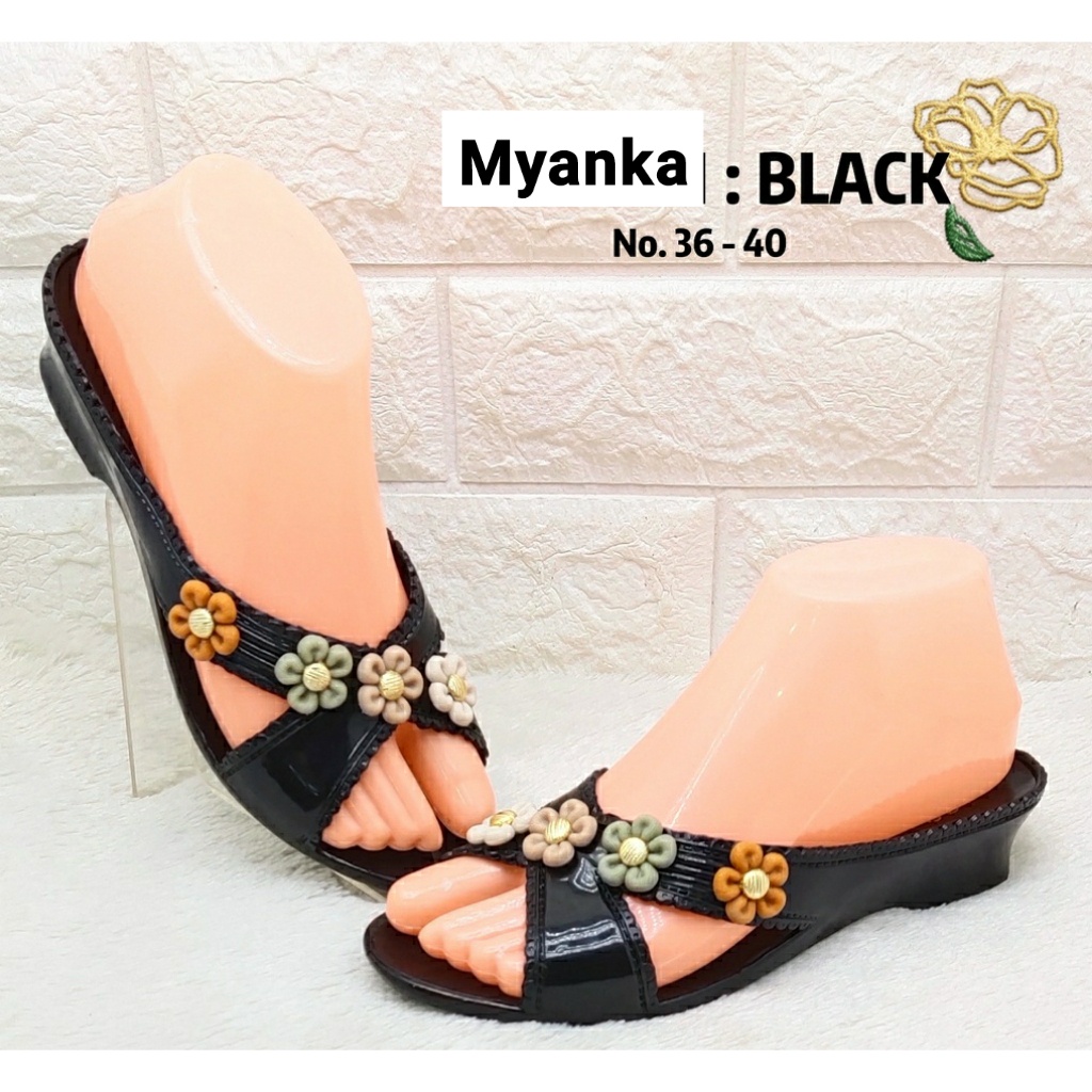 Myanka jelly shoes wedges Helena