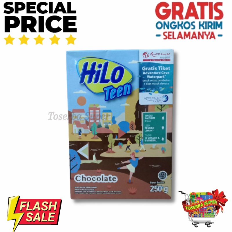 

HILO TEEN 2 VARIAN RASA 250G / SUSU PENAMBAH TINGGI TERMURAH