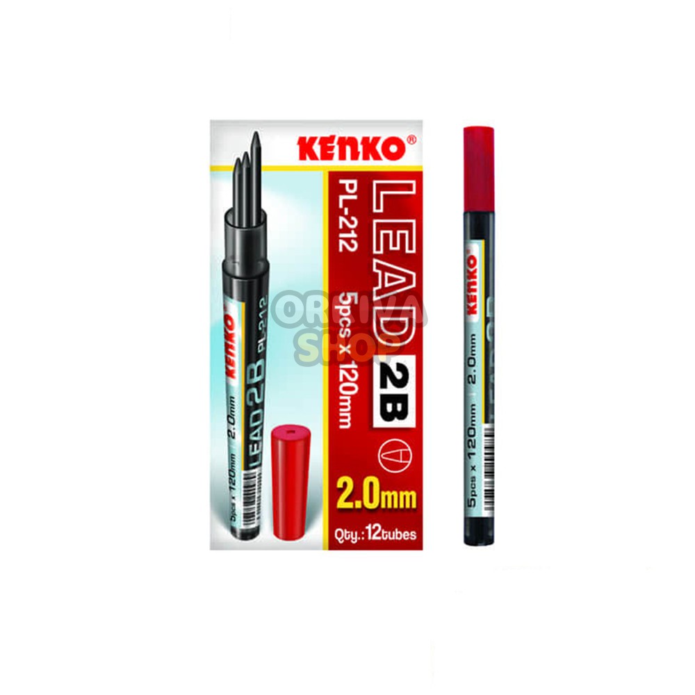 

Pencil Lead / Isi Pensil Mekanik Kenko 5P PL-212 2MM