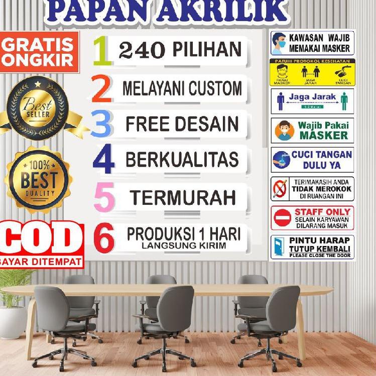 

sfh 240 PILIHAN, PAPAN AKRILIK dan STIKER, PAPAN NAMA, AKRILIK CUSTOM, TULISAN AKRILIK FREE DESAIN ♉ 12