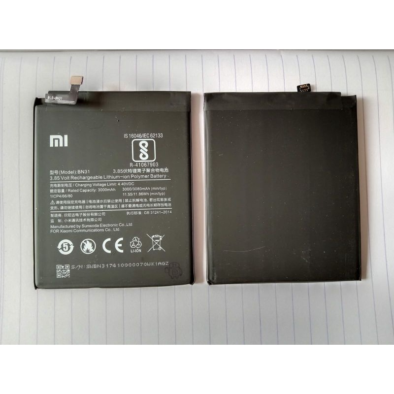 BATRE BATREI BATREY XIAOMI REDMI NOTE 5A ORIGINAL