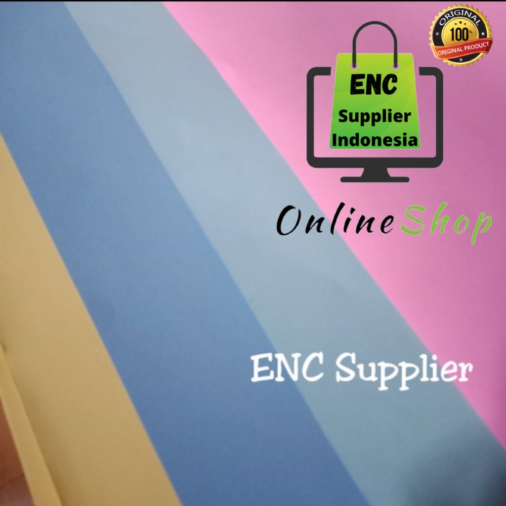 10 lembar BC karton warna tebal besar 60x86 kertas manila 60 x 86 cm pink biru hijau kuning putih hi