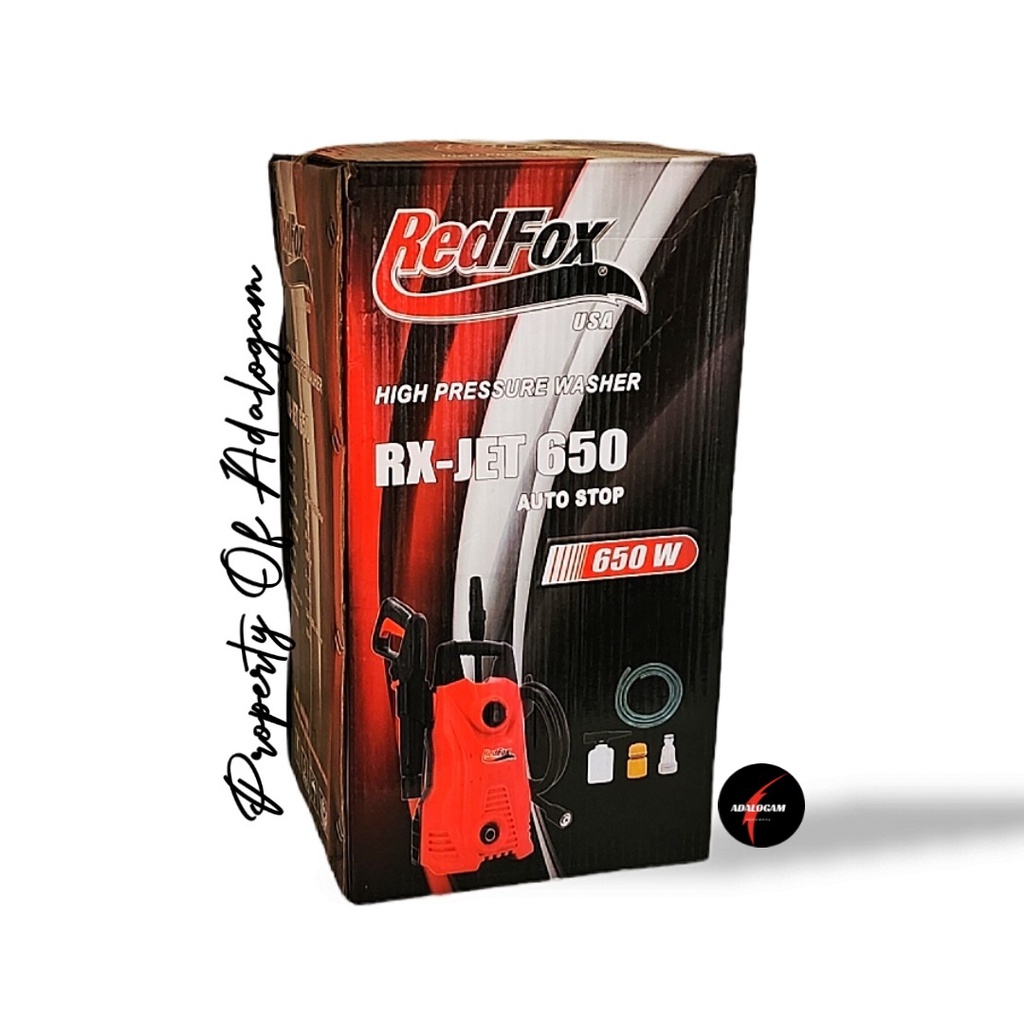 REDFOX RX-JET650 Mesin Steam Cuci Mobil Motor - Jet Cleaner 90 Bar