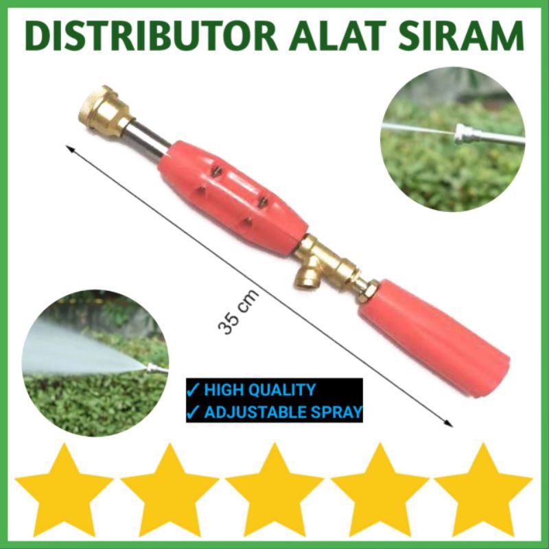 NEPEL SPRAYER GUN  STICK SPRAY DRAT LUAR DRAT DALAM 14MM KE SELANG 5/16&quot; ATAU KE SELANG PE 8/11 MM