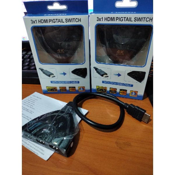 HDMI Switch 3 port HDMI Switcher 3 port - HDMI Switcher packing dus