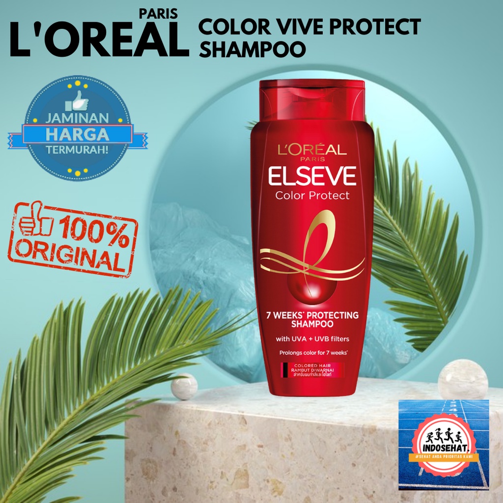 LOREAL Paris Color Vive Protecting Shampoo - Shampo Perawatan Pewarna Rambut Berwarna 280 ml