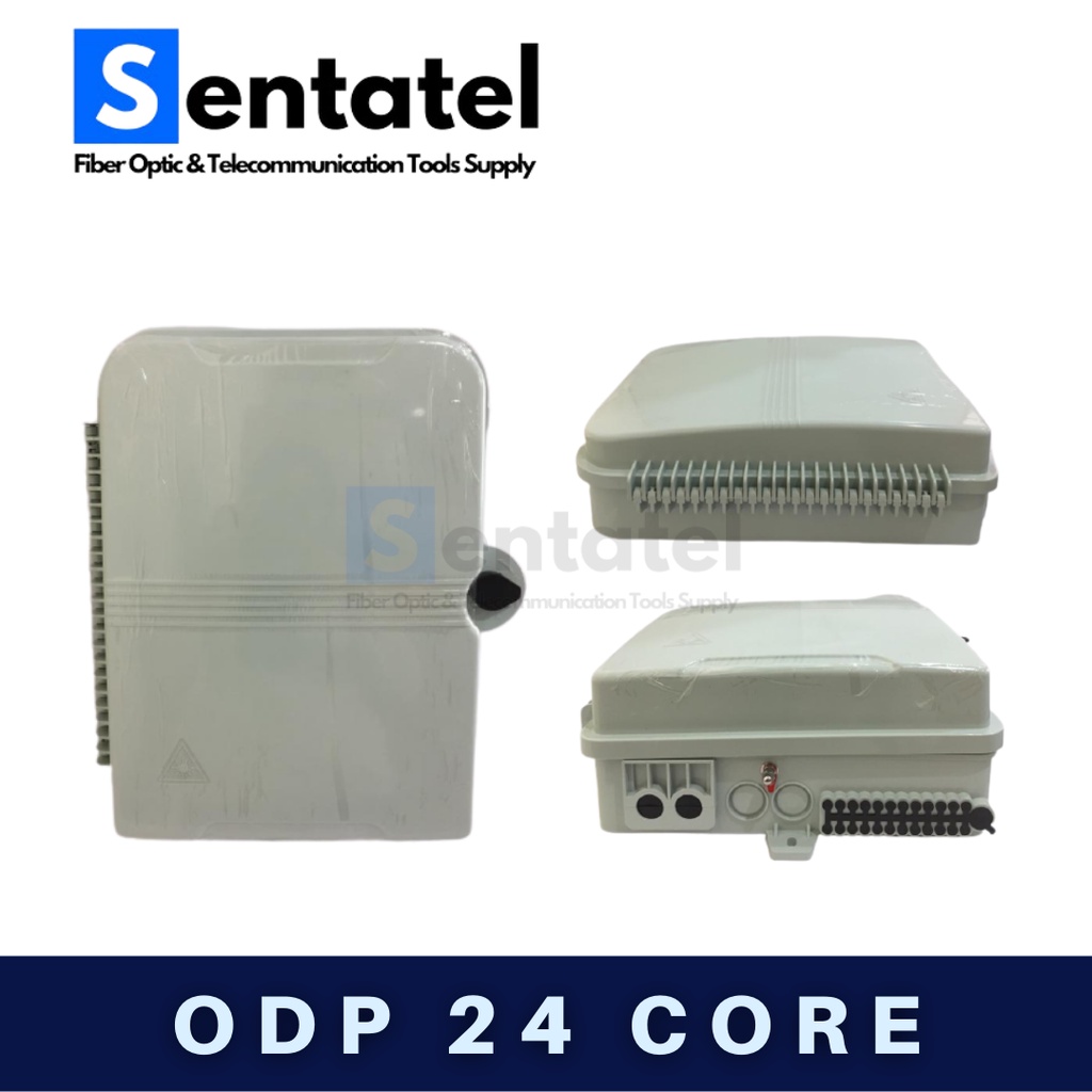 ODP Optical Distribution Point Tiang 24 Core Lengkap Adaptor Pigtail