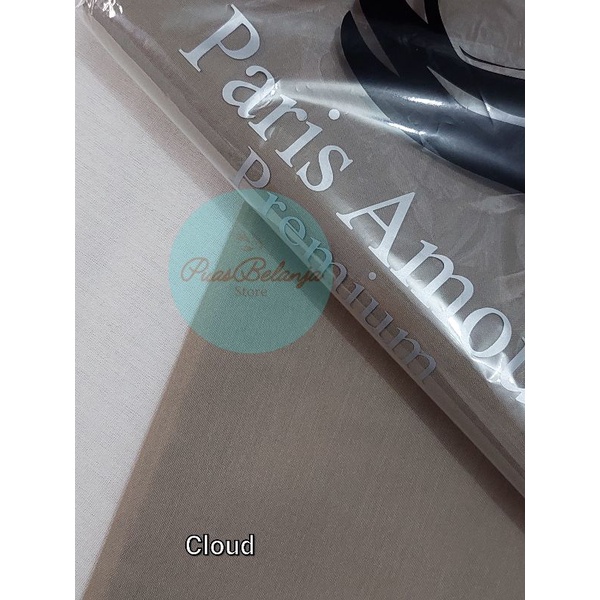 Hijab Segiempat Paris Amour Premium Jahit Tepi Finishing Kerudung Polos Tebal ANTI Letoy 100%