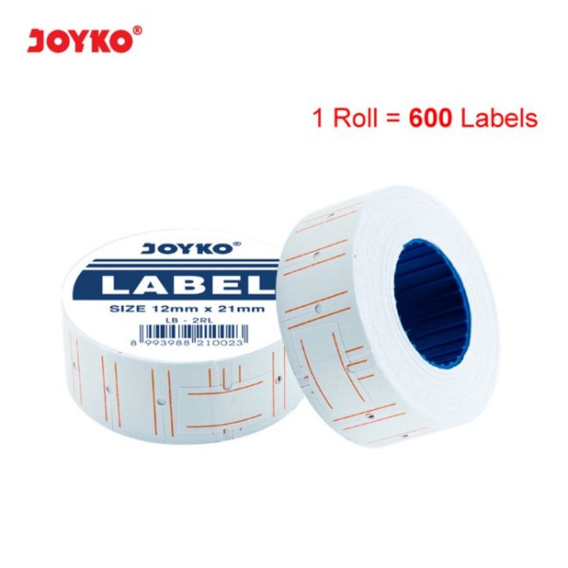 

RB Kertas Label Harga 1 Baris Joyko / (1slop/10roll)