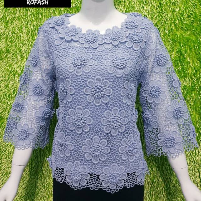 Pink butik bahan brokat full