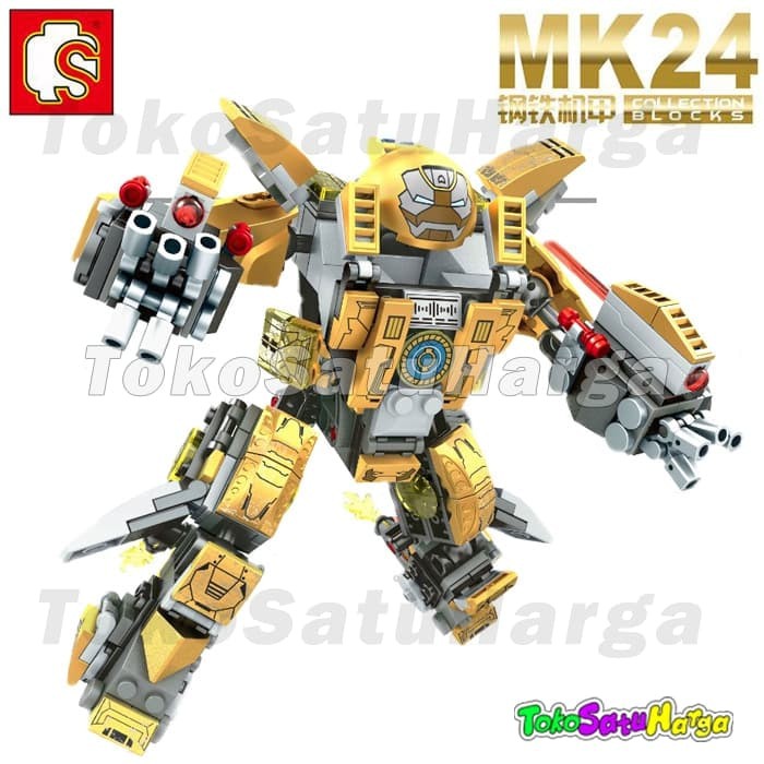ROBOT... Brick Sembo Block SY 60003 MK 24 Ironman Hulkbuster Mech Robot