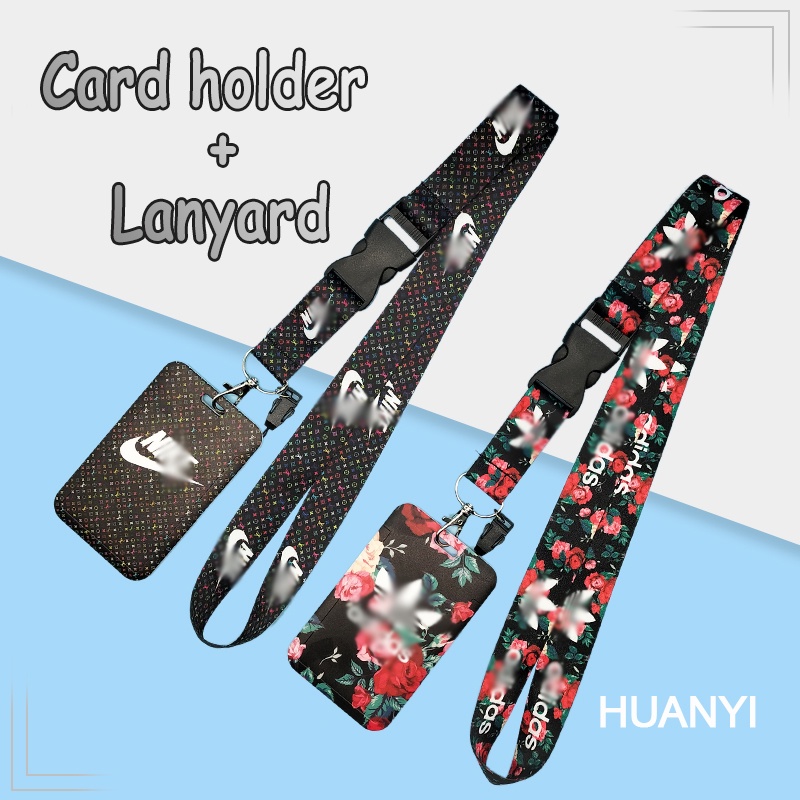 2 Desain AD NK Leher Lanyard Dengan ID Card Lengan Pemegang untuk Ponsel Case Straps Kunci Sling ID Lencana Case Pelindung Kalung Tas Kartu Tali