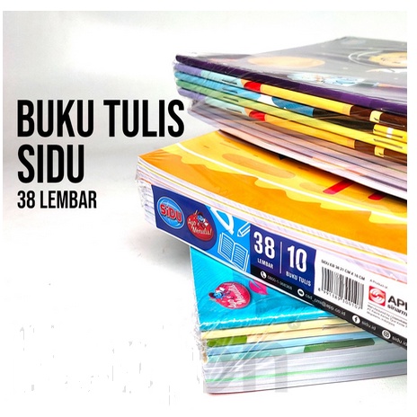 10pcs Buku Tulis SIDU Garis 38lembar / 1pack Buku Tulis SIDU 38lembar / Buku Tulis SIDU