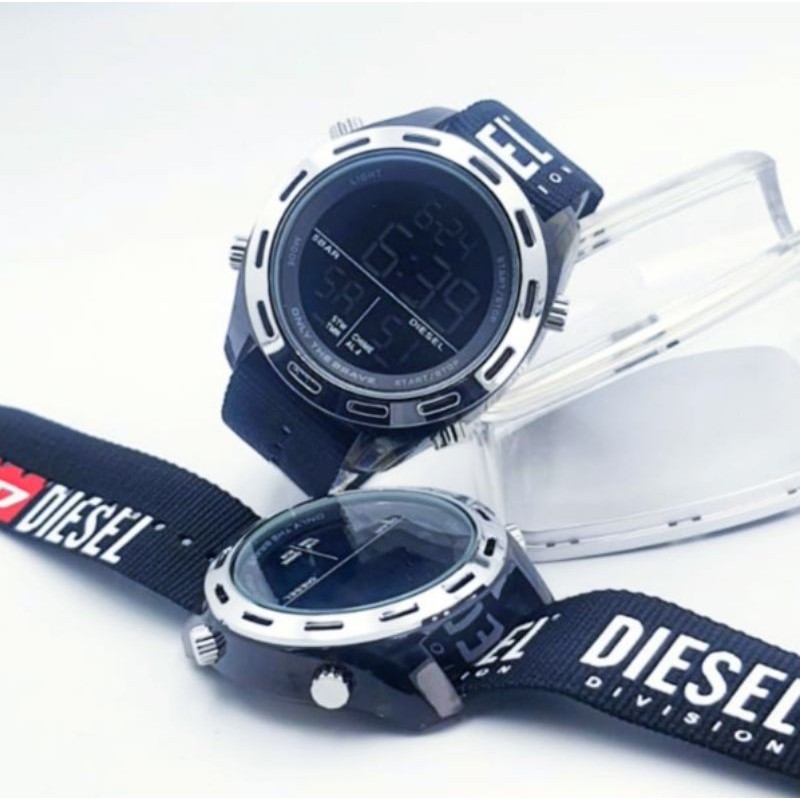 JAM TANGAN DlESEL DIGITAL KANVAS DIAMETER 4,8CM