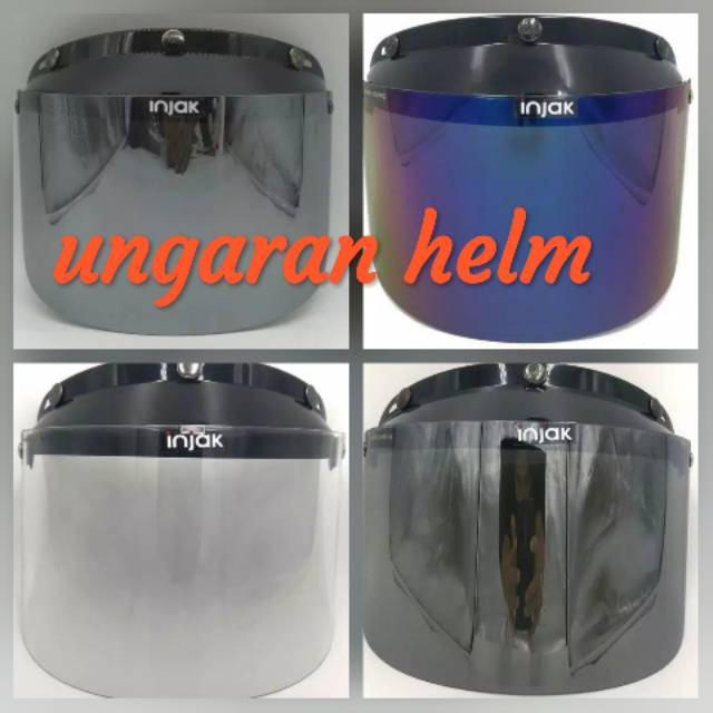 Flat Visor / Kaca Helm Bogo Datar Injak | Shopee Indonesia