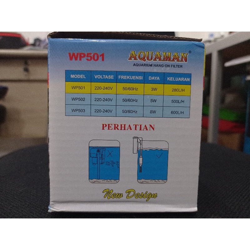 POMPA AQUARIUM HANG ON FILTER AQUAMAN WP-501