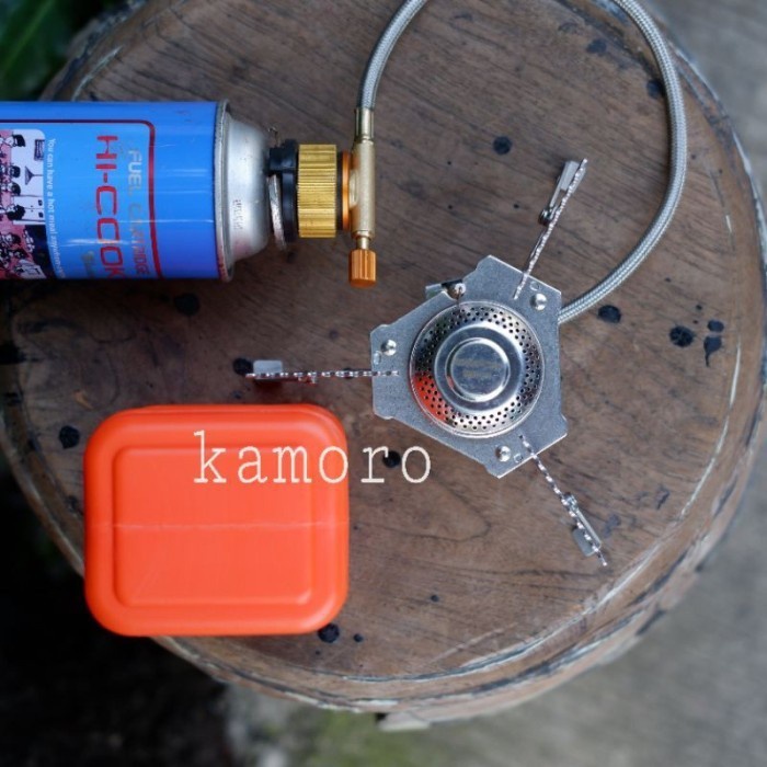 Kompor Camping Ultralight Hicook Canister WSS201 Include Adaptor Gas