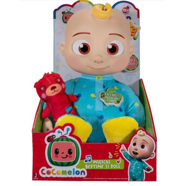 ORIGINAL Boneka Karakter CoComelon Roto Plush Bedtime JJ Doll