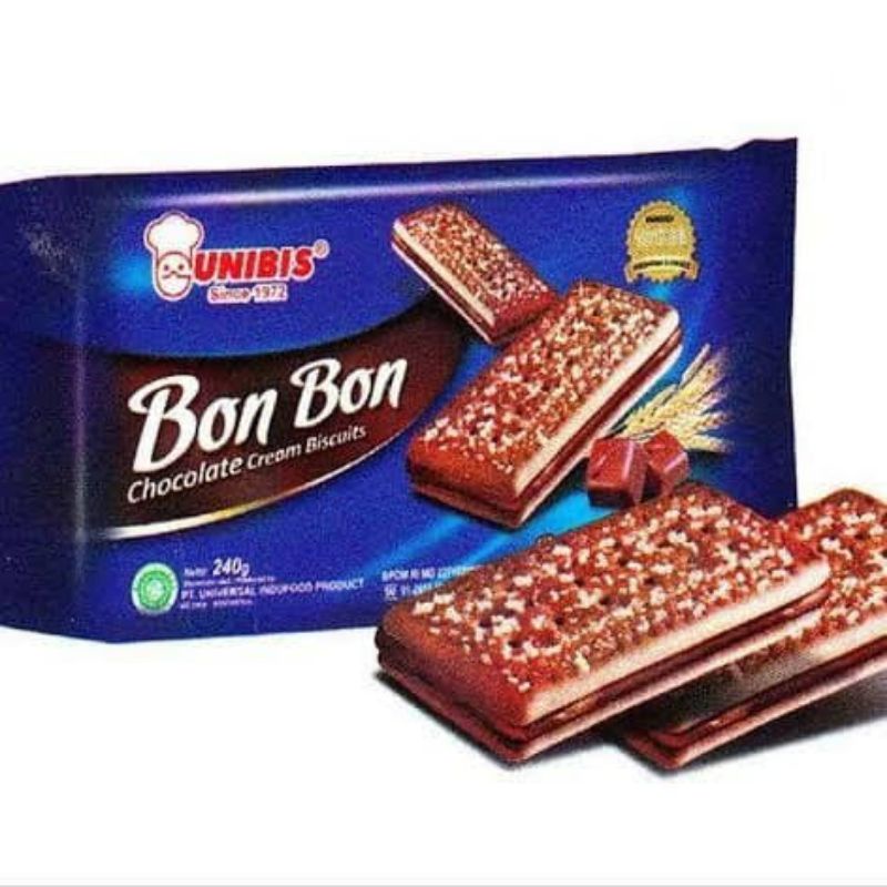 

Unibis BON BON chocolate cream biscuits