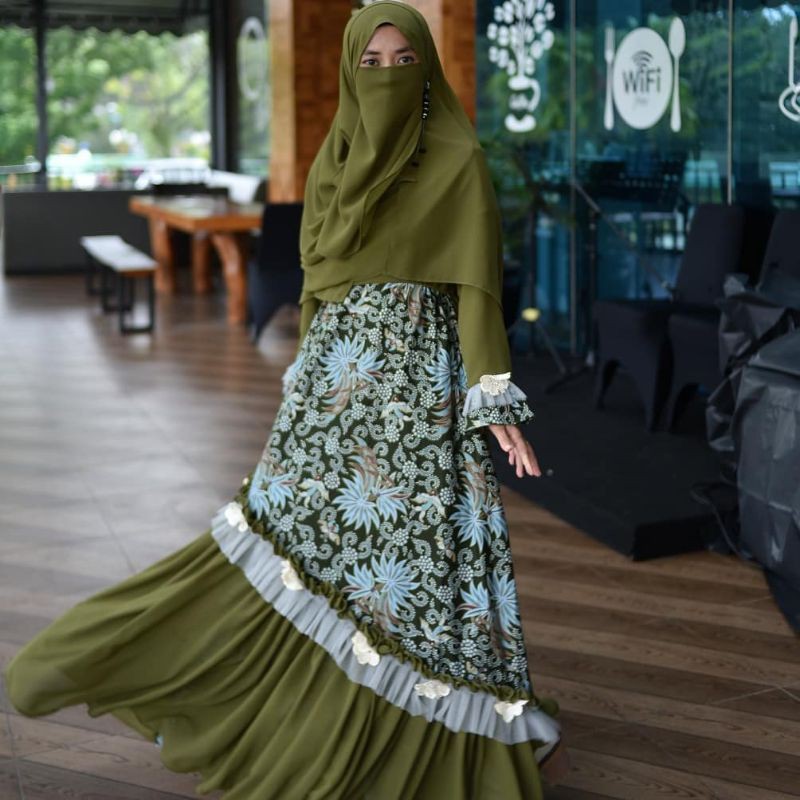 Dress Rudeya Marwa dark olive