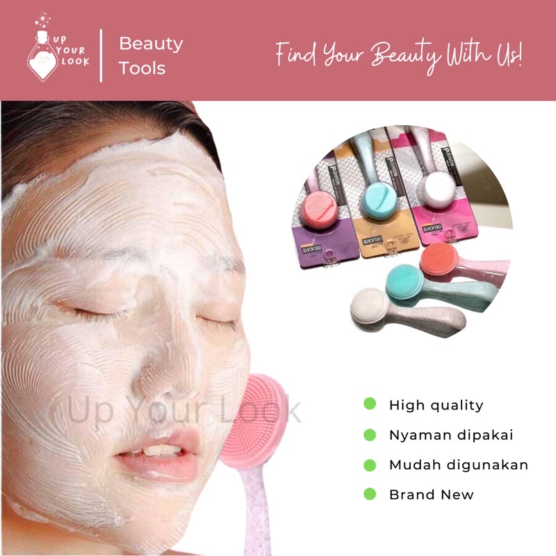 Alat pembersih wajah silicone brush silikon sikat wajah beauty tools alat kecantikan