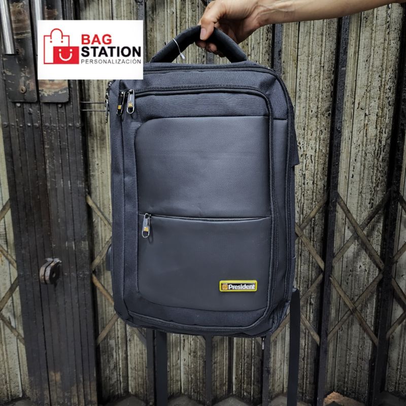 TAS RANSEL LAPTOP BACKPACK PRESIDENT ORIGINAL TAS MULTIFUNGSI 3 IN 1 TAS KERJA TAS KANTOR