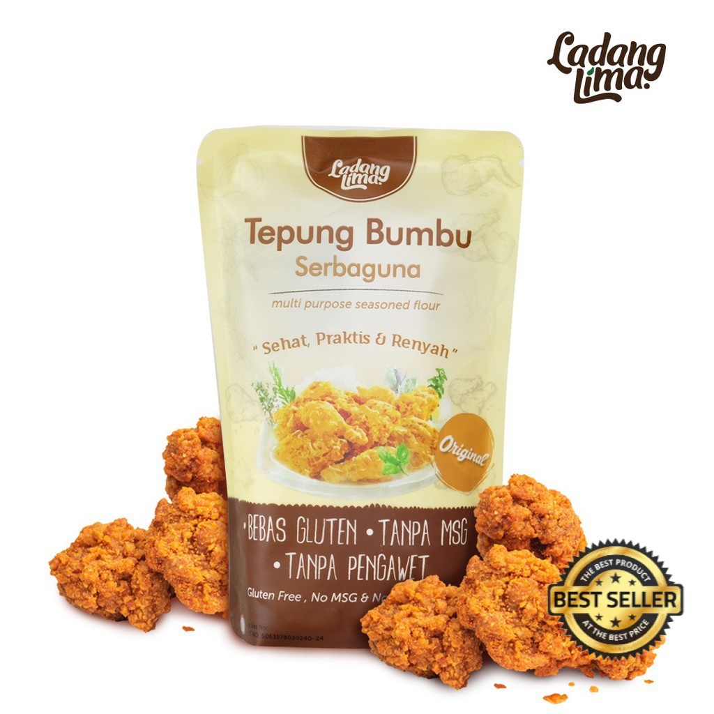

TEPUNG BUMBU 150G LADANG LIMA BEBAS GLUTEN FREE TEPUNG SINGKONG UBI TANPA MSG NON PENGAWET SEHAT