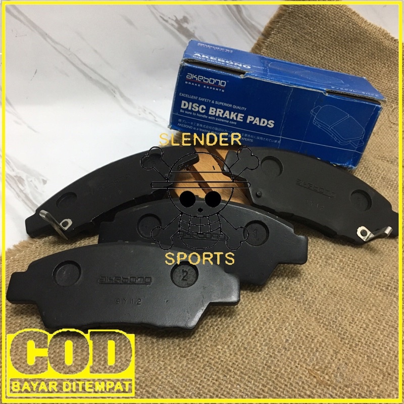 BRAKE PAD MOBILIO AKEBONO -KAMPAS REM DEPAN AKEBONO MOBILIO 2014 - NOW