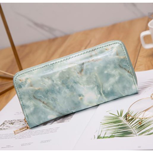 DOMPET WANITA LAUTZ WA002B2 BIRU IMPORT TOSCA MARBLE KULIT FASHION KOREA MURAH PANJANG HP BATAM ORI