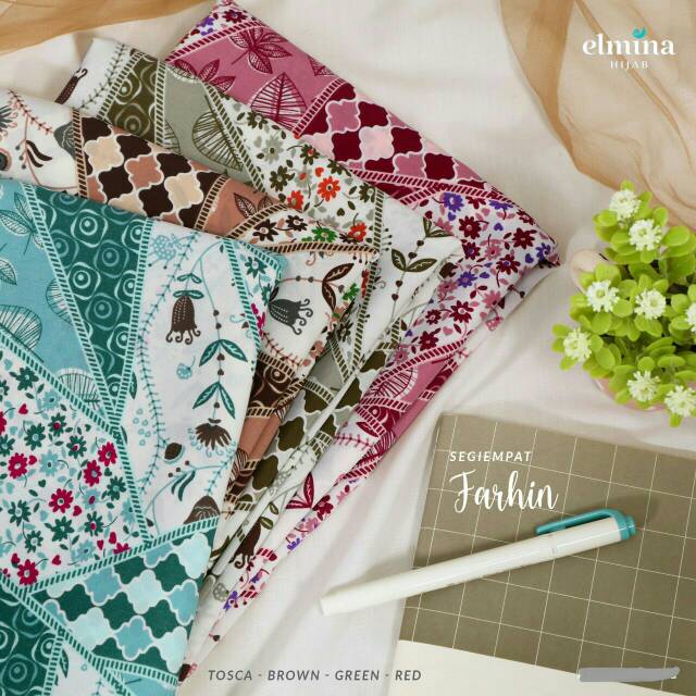 Jilbab segi empat new kaira farhin by elmina hijab