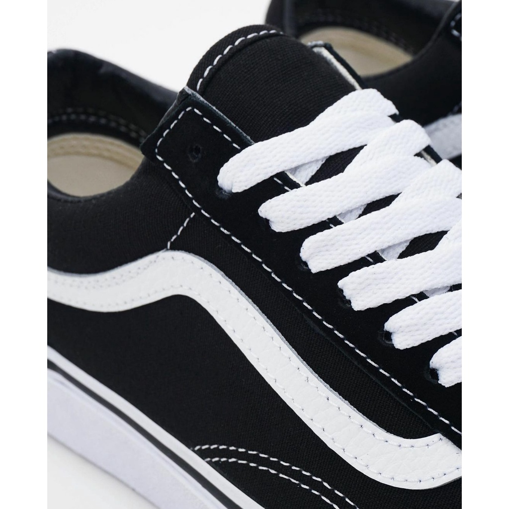 Vans Sepatu Vans Old School Vans Original Black White Classic Pria Wanita