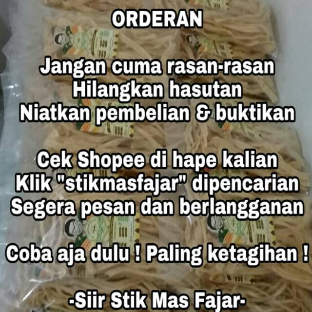 

Testimoni Stik Mas Fajar (Cek yuk, geser ya)