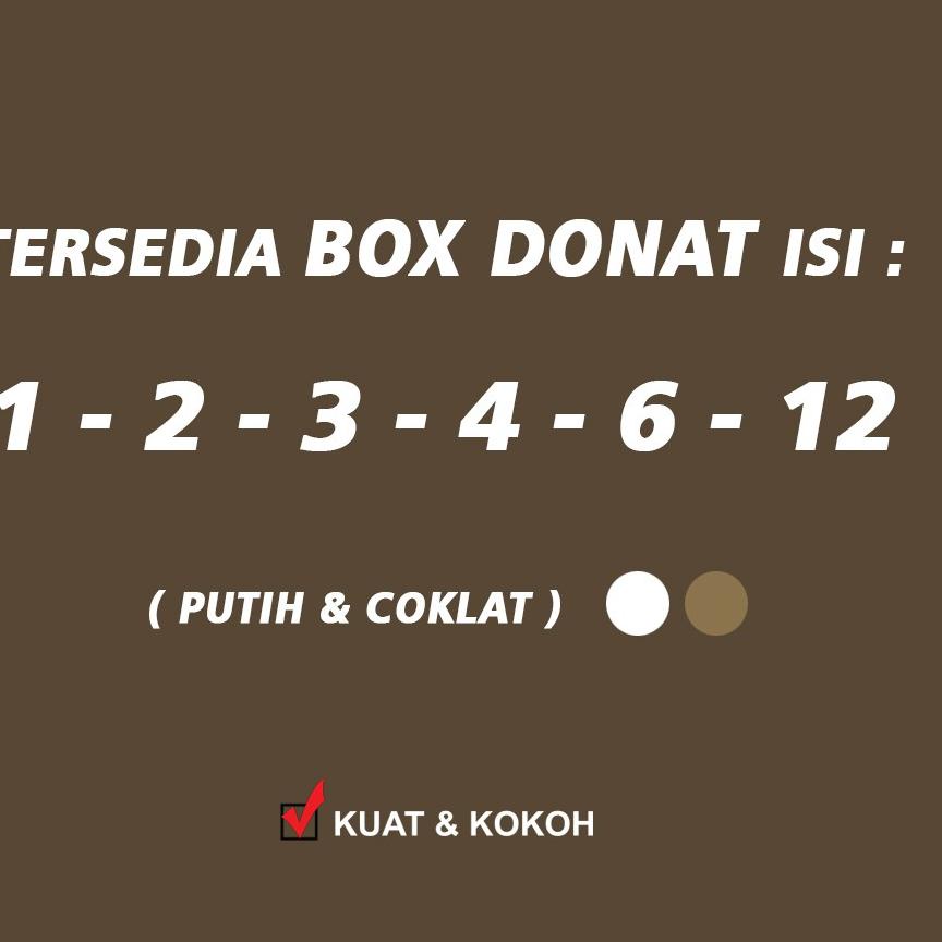 

Garansi Mutu Kotak Box Dus Donat COKLAT Isi 12 -( 10 Pcs )