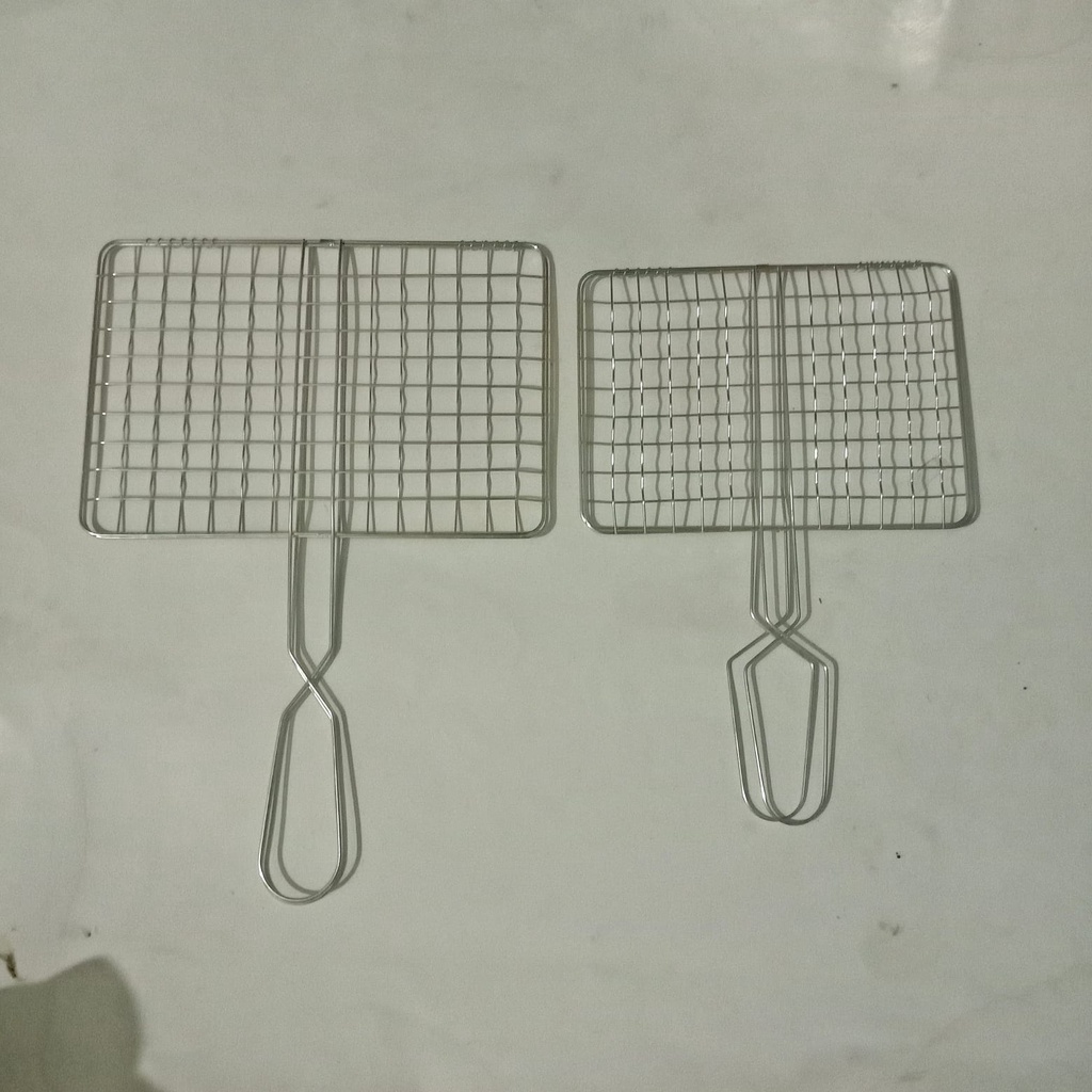 Alat pemanggang Panggangan Bakaran Jepit Kawat Ikan Ayam